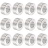 QUARKZMAN 12pz Distanziatore Alluminio 8.2mm Foro x 16mm OD x 8mm Lunghezza Boccola per Vite Finitura Semplice Distanziatore Metallo Rotondo per Viti Bulloni e Barre M8