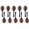 ZEACCT 10 Pezzi Asta per Freccette Integrata, Freccette di Plastica Che Volano, Accessori per Freccette, Dardi Infilati Plastica, Kit Volante per Freccette in Plastica Resistente (Nero)