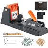 VEVOR Kit di Dima per Fori Ciechi Utensile da Banco per Lavorazione del Legno Regolabile 12,7/38,1 mm, Kit per Fori Inclinati Blocco Guida Staccabile per Punte da Trapano Lavorazione del Legno