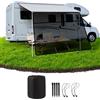Ezcasch Parasole per tenda da sole, 75% View Blocker tenda da sole per roulotte, camper, roulotte (altezza 2 m x larghezza 4,3 m)