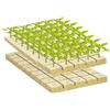 XPJBKC 100 Pezzi Cubetti Lana di Roccia Idroponica, Cubi di Lana di Roccia per Coltivazione 2,5x2,5x2,5CM, Roccia Cubi di Lana di Roccia, per Talee, Clonazione, Propagazione