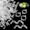 Norhogo 200 clip per piante, mollette per verdure, mollette bianche in plastica, mollette per pomodoro, per piante rampicanti, piante rampicanti, piante rampicanti, pomodori, cetrioli, tralicci