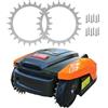 ROBO CLAWS Punte per robot tosaerba Yardforce (Classic, SA, NX, X, SE e serie Mb), più trazione e presa quando bagnato, viti incluse (alluminio 3 mm)
