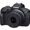 CANON EOS R100 + RF-S 18-45 MM IS STM - GARANZIA CANON ITALIA 2 ANNI