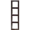 Legrand VL-PLACA 4ELE HOR MADERA OSCU