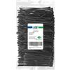 HS Fascette in plastica resistente da 10 cm (confezione da 1000), piccole fascette sottili in nylon autobloccanti da 8,2 kg, per organizer elettronico, fascette nere