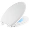 Delta Faucet Sanborne 833902-N-WH Sanborne - Sedile per WC allungato, con chiusura rallentata, colore: Bianco