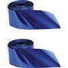 Beistle 2 stelle filanti in plastica metallizzata per interni ed esterni, per feste di laurea, decorazioni per baby shower, 5,1 cm x 500 m, blu