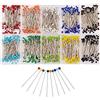 WoYu Spilli da Sarta, 1000 Pezzi Spilli con Testa Vetro Multicolore, Spilli Quilting per Decorazione, Sartoria, Creazione Gioielli 38mm