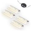 kalb Material für Möbel kalb | Illuminazione LED per bordi in vetro Ambilux Clip trasparente 3000 K 5000 K 1-10 set 4-10 mm interruttore a pedale in vetro espandibile per dimmer/controller Plug &
