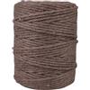 APREGGIO Corda Macramé 3mm x 100m, Filato di Cotone a Torsione Singola (Single Twist) per Arazzi, Portapiante e Decorazioni DIY - Colore: Marrone