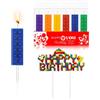 Chalyna 6 Candeline per Torta da Festa con Mattoncini da Costruzione Novità Topper per Torta di Compleanno in Mattoni Forniture per Compleanni Topper per Torta con Elementi Costitutivi, 6 Colori