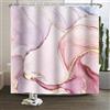Xiaoterna 180x180cm Tenda da doccia di marmo astratto rosa oro punti impermeabile poliestere tenda da bagno di lusso moderno estetico artistico lavabile resistente alla muffa tessuto decorativo
