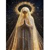 Frizlryem Diamond Painting per adulti 5D, immagini religiose Maria, set fai da te, diamanti rotondi, mosaico, fatto a mano, per principianti, decorazione da parete, idea regalo per la casa, 30 x 40 cm