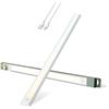 Brendz LED Sottopensile Cucina, Luce Ricaricabile, 60cm, USB-C, 4400mAh, 3 Temperature di Colore, Dimmerabili, Magnetica, Luci LED Cucina Sottopensile Senza Fili, Puyo Argento