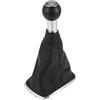 TUCKBOLD Pomello del cambio manuale a 6 velocità con copertura per Volkswagen Golf Mk4 | Pomello leva del cambio dell'automobile in plastica nera e similpelle 1 pz
