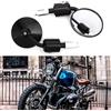 BREDUXSER Rotondi Motociclo Laterali Specchi 7/822mm Manubrio Lega di Alluminio Specchi Retrovisori per Scooter Cruiser Sport Bike(Nero)