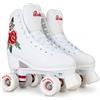 Rookie Pattini Rollerskate Rosa, Donna, Donna, RKE-SKA-2700, Bianco, 32
