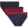 Emporio Armani Slip da Uomo in Puro Cotone, Confezione da 3, Rosso, S, Rosso, S