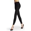 FALKE Pure Matt 100 den W Le Coprenti Tinta Unita, Leggings Donna, Nero Black 3009, S