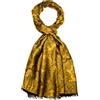 Lorenzo Cana 7873611 - Sciarpa da uomo in fibra naturale 100% cotone, motivo Paisley, colore: nero, oro, 70 cm x 180 cm