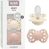 BIBS Infinity Ciuccio, 6-18 mesi, confezione da 2, Ivory/Blush