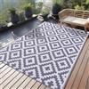 Homaxy Tappeto per esterni resistente alle intemperie, in paglia di plastica, resistente ai raggi UV, reversibile, pieghevole, lavabile, per balcone, giardino, terrazza, campeggio, picnic (120 x 180