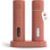 LARS NYSØM Set Macina Sale e Pepe Elettrico - Saliera e Pepiera Elettrica | Automatici Macinini Elettrici Sale e Pepe Set - Ricaricabile via USB Macinino in Ceramica Regolabile - Macina Pepe Elettrico