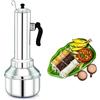 Yuktha Eternals Acciaio inossidabile Puttu Kudam, Puttu Vessel, Puttu Maker Steel, Argento.