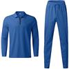 Generico Tuta Casa Uomo Casual 2 Pezzi Completo Sportivo Maglione Con Mezza Zip E Pantaloni Da Yoga Abbigliamento Sportiva Palestra Set Tracksuit Suit Invernale Per Passeggiate, Sport E Tempo Libero