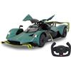 JAMARA Aston Martin Valkyrie AMR Pro 1:14, porta manuale da 2,4 GHz, licenza ufficiale, interno fedele ai dettagli, verniciatura originale, parabrezza trasparente, luce LED, auto RC