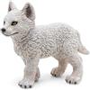 PAPO - Statuetta Giovane Lupo Polare Realistica - 3 Anni + - Collezione La Vita Selvaggia - Gioco Educativo Animali Polari - Idea Regalo Giocattolo Bambina Bambino