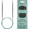 KnitPro Mindful 36099 - Ferri circolari per lavorare a maglia, 4,00 mm, 80 cm, colore: verde blu, 4 mm