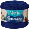 Utopia Crafts Home Decor Fettuccia per Uncinetto, 300g Filo T-Shirt Spesso Morbido Elastico per Cestini Borse Tappeti, Filo Tessuto per Principianti, Decorazione Casa, Macramè (Blu Reale)