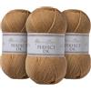 Utopia Crafts DK Double Knitting Yarn 3x 100g (Biscotti)
