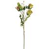 Express Flor 3 rami di rose artificiali di seta, 6 rose per ramo da 46 cm, verde