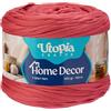 Utopia Crafts Home Decor Fettuccia per Uncinetto, 300g Filo T-Shirt Spesso Morbido Elastico per Cestini Borse Tappeti, Filo Tessuto per Principianti, Decorazione Casa, Macramè (Rosa Antico)