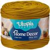 Utopia Crafts Home Decor Fettuccia per Uncinetto, 300g Filo T-Shirt Spesso Morbido Elastico per Cestini Borse Tappeti, Filo Tessuto per Principianti, Decorazione Casa, Macramè (Senape)