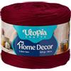 Utopia Crafts Home Decor Fettuccia per Uncinetto, 300g Filo T-Shirt Spesso Morbido Elastico per Cestini Borse Tappeti, Filo Tessuto per Principianti, Decorazione Casa, Macramè (Magenta)