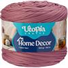 Utopia Crafts Home Decor Fettuccia per Uncinetto, 300g Filo T-Shirt Spesso Morbido Elastico per Cestini Borse Tappeti, Filo Tessuto per Principianti, Decorazione Casa, Macramè (Viola Melanzana)