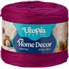Utopia Crafts Home Decor Fettuccia per Uncinetto, 300g Filo T-Shirt Spesso Morbido Elastico per Cestini Borse Tappeti, Filo Tessuto per Principianti, Decorazione Casa, Macramè (Viola Prugna)
