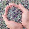 EZEELAI Ciottoli di cristallo di fluorite da 0,2 kg, pietre decorative di cristallo di forma irregolare, pietre di quarzo naturale per acquario, ghiaia per riempitivo, giardino e decorazione per