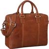 STILORD "Zacharias" Borsa da lavoro uomo in pelle Ventiquattrore donna per ufficio in vero cuoio Borsa porta PC 15.6 pollici attaccabile ai carrelli Colore:maraska - marrone