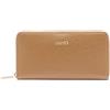 Liu Jo Portafoglio Caliwen XL con Cerniera, Similpelle, Nut, 19 x 11 x 2,5 cm, 12 Vani Portacarte