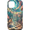 Generic Custodia per iPhone 13 Alice nel Paese delle Meraviglie Rainbow Trippy