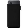 Adore June Custodia Classic Recycled Nero compatibile con Galaxy Z Fold 6 2024 / Fold 5 / Fold 4 / Fold 3 / Fold 2, Tessuto moderno in R-PES sostenibile. Prodotto in Europa