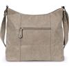 irisaa Borsa a mano da donna Hobo a tracolla, media, pratica borsa a manici, con molti scomparti, look vintage con chiusura lampo, beige., Einheitsgröße