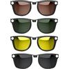 Lopxenu Clip polarizzato per Ray-Ban Meta Wayfarer & Gen 2 (RW4006/RW4012, taglia M, 50-22), Clip anti-sbiadimento per Meta Wayfarer Gen 2 con protezione UV, M