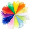 BLISSIQUEE 12 panni da giocoliere, 60 x 60 cm, in chiffon, Sensory Play, panni colorati per attività show per bambini, danza, giocoleria e accessori sensoriali, decorazione