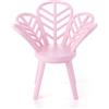Minamzee 1:12 Sedia Fiore Per Case Delle Bambole,Floreale Stile Sedia in Resina Stampa,Miniature Accessori Mobili per Sala da Pranzo, Soggiorno, Giardino e Terrazzo (Rosa)